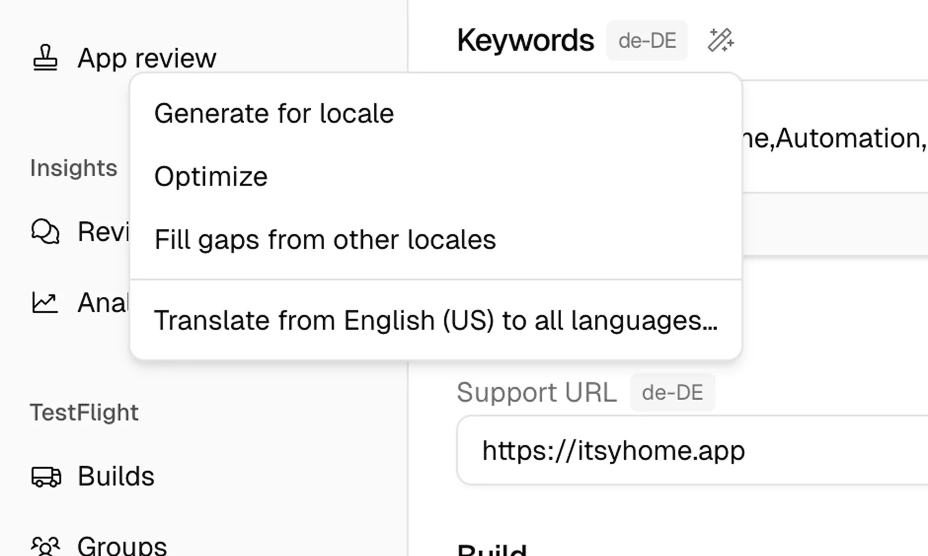 App Store optimization